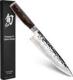 Cuchillo de Chef Japonés Kai Shun Premier TDM0706 8 Pulgadas Acero Damasco Núcleo VG-MAX Hecho a Mano