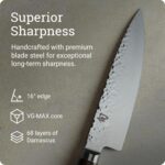 Cuchillo de Chef Japonés Kai Shun Premier TDM0706 8 Pulgadas Acero Damasco Núcleo VG-MAX Hecho a Mano