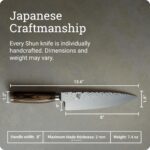 Cuchillo de Chef Japonés Kai Shun Premier TDM0706 8 Pulgadas Acero Damasco Núcleo VG-MAX Hecho a Mano