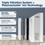 Purificador de Aire con Humidificador SHARP KC850U Plasmacluster filtración y humidificación combinadas