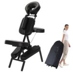 Master Massage Apollo - Silla de masaje portátil de tamaño extragrande, ligera, de aluminio, plegable, postura sentada,