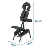 Master Massage Apollo - Silla de masaje portátil de tamaño extragrande, ligera, de aluminio, plegable, postura sentada,