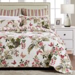 Juego de colcha King diseño mariposas algodón multicolor Greenland Home Fashions GL-0910AMSK