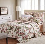Juego de colcha King diseño mariposas algodón multicolor Greenland Home Fashions GL-0910AMSK
