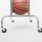 CHAMPRO Estante para 12 pelotas con ruedas para baloncesto, voleibol y más, vertical