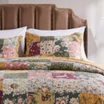 Greenland Home Fashions Antique Chic GL-0810AK juego de edredon retazos algodon 100% Jumbo King 3 piezas