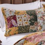 Greenland Home Fashions Antique Chic GL-0810AK juego de edredon retazos algodon 100% Jumbo King 3 piezas