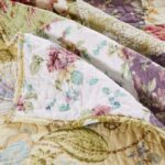 Juego de colcha Blooming Prairie Greenland Home Fashions GL-0910NK 3 piezas algodón multicolor tamaño King diseño floral