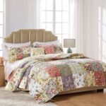 Edredón reversible de retazos algodón 100% Greenland Home Fashions Blooming Prairie GL-0910MK 5 piezas King Cal King mul
