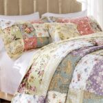 Edredón reversible de retazos algodón 100% Greenland Home Fashions Blooming Prairie GL-0910MK 5 piezas King Cal King mul