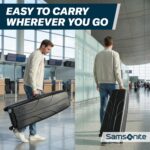 Estuche de viaje Samsonite, con lados rígidos, negro, 54 - pulgadas