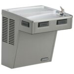 Bebedero de agua refrigerado de pared con filtro Elkay LMABF8L activación mecánica granito gris claro ADA