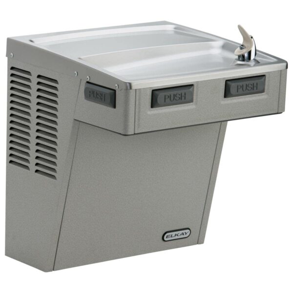 Bebedero de agua refrigerado de pared con filtro Elkay LMABF8L activación mecánica granito gris claro ADA