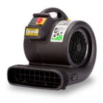 Ventilador de piso Grizzly B-Air BA-GP-1-B 1 HP 3550 CFM restauración agua uso industrial negro