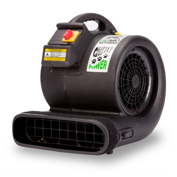 Ventilador de piso Grizzly B-Air BA-GP-1-B 1 HP 3550 CFM restauración agua uso industrial negro