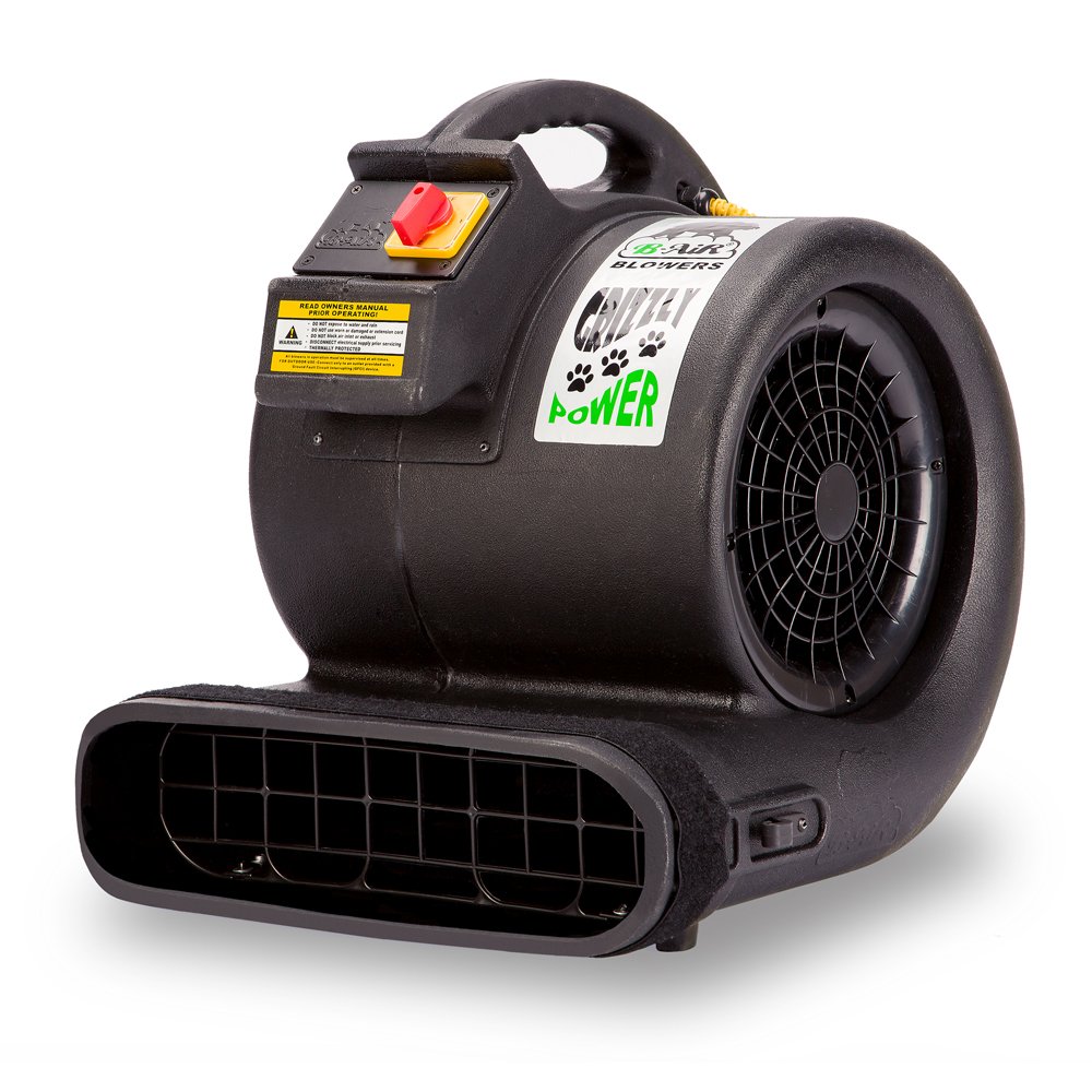 Version 1.0.0 Ventilador de piso Grizzly B-Air BA-GP-1-B 1 HP 3550 CFM restauración agua uso industrial negro