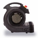 Ventilador de piso Grizzly B-Air BA-GP-1-B 1 HP 3550 CFM restauración agua uso industrial negro