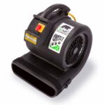 Ventilador de piso Grizzly B-Air BA-GP-1-B 1 HP 3550 CFM restauración agua uso industrial negro