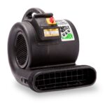 Ventilador de piso Grizzly B-Air BA-GP-1-B 1 HP 3550 CFM restauración agua uso industrial negro