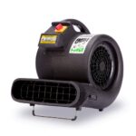Ventilador de piso Grizzly B-Air BA-GP-1-B 1 HP 3550 CFM restauración agua uso industrial negro