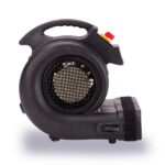 Ventilador de piso Grizzly B-Air BA-GP-1-B 1 HP 3550 CFM restauración agua uso industrial negro