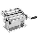 MARCATO Hecho en Italia Atlas 180 Classic Máquina manual de pasta, acero cromado. Hace lasaña, fettuccine y tagliolini.