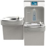 Bebedero con Llenador de Botellas Binivel Filtrado Elkay LZSTL8WSLK EZH2O Gris Claro 120V