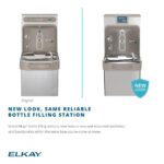 Bebedero con Llenador de Botellas Binivel Filtrado Elkay LZSTL8WSLK EZH2O Gris Claro 120V