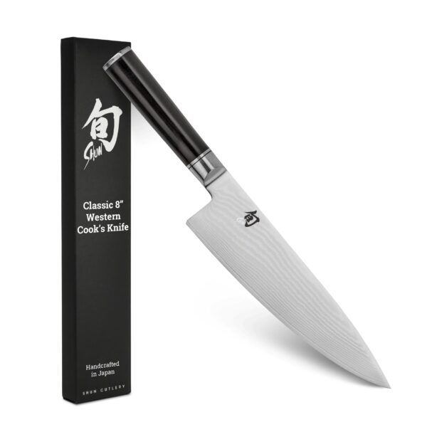 Shun DM0766 - Cuchillo de chef Western clásico de 8 pulgadas Kai DM0766