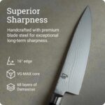 Shun DM0766 - Cuchillo de chef Western clásico de 8 pulgadas Kai DM0766