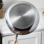 Olla de acero inoxidable All-Clad Groupe SEB D3 4508 triply con tapa 8 cuartos 7.5 litros apta para inducción plateada