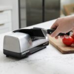 Chef'sChoice - Afilador de cuchillos eléctrico profesional 15XV con carcasa de metal duradera y abrasivos 100% de diaman