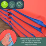 Children's Factory Nap Mats, 2 inch Thick Toddler Sleeping Mats for Preschools and Daycares, Comfortable and Soft 4 Sect