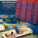 Children's Factory Nap Mats, 2 inch Thick Toddler Sleeping Mats for Preschools and Daycares, Comfortable and Soft 4 Sect