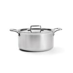 Olla de Acero Inoxidable All Clad Groupe SEB 11644012373 D5 Cepillado 5 Capas 8 Cuartos Apta para Inducción