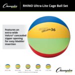 Champion Sports Rhino Lite - Juego de bolas de jaula