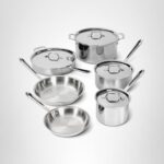 Batería de cocina All-Clad Groupe SEB D3 11644502768 juego de ollas y sartenes de acero inoxidable 10 piezas apto para i