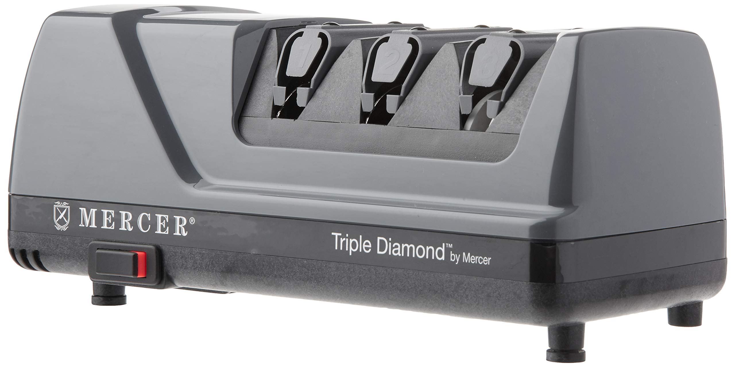 Version 1.0.0 Afilador de cuchillos eléctrico Mercer Culinary M10000 triple diamante 3 etapas profesional