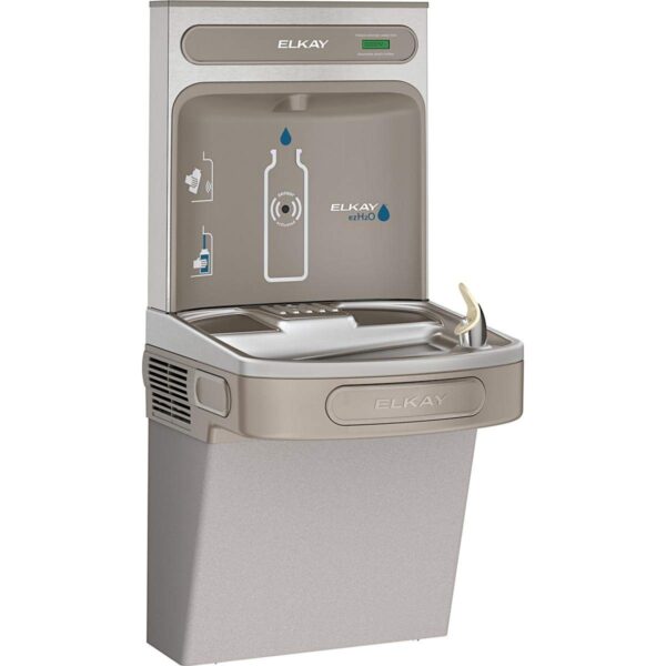 Bebedero con Estación de Llenado de Botellas Elkay EZS8WSLK ezH2O Enfriador de Agua ADA Refrigerado Sin Filtro Gris Clar