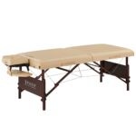 Master Massage - Mesa de masaje portátil Del Ray Pro de 30 pulgadas, color arena, lujosa con cojín de espuma de 3 pulgad