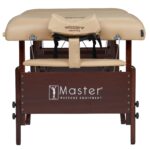 Master Massage - Mesa de masaje portátil Del Ray Pro de 30 pulgadas, color arena, lujosa con cojín de espuma de 3 pulgad