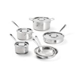 Bateria de Cocina All Clad Groupe SEB BD005705 11644896683 de Acero Inoxidable Cepillado D5 de 5 Capas Set de 5 Piezas P