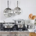 Bateria de Cocina All Clad Groupe SEB BD005705 11644896683 de Acero Inoxidable Cepillado D5 de 5 Capas Set de 5 Piezas P