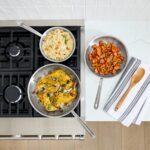 Bateria de Cocina All Clad Groupe SEB BD005705 11644896683 de Acero Inoxidable Cepillado D5 de 5 Capas Set de 5 Piezas P