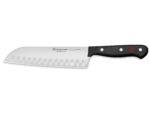 WÜSTHOF Gourmet - Cuchillo Santoku de borde hueco de 7 pulgadas, color negro