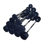 Body-Solid Pesas Fijas Rectas con Revestimiento de Goma - Barra con Peso para Ejercicios de Levantamiento de Pesas, Cult