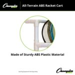 Champion Sports ATRCT - Raqueta/bola de ABS resistente, 32.5 x 19 x 35 pulgadas, color blanco