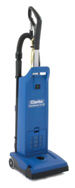 Aspiradora vertical doble motor Clarke CarpetMaster 212 Nilfisk 9060208020 12 pulgadas uso comercial