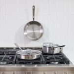 Batería de cocina de acero inoxidable Groupe SEB All Clad D5 11644896638 de 5 capas 5 piezas plateado apto para inducció