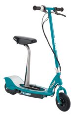 Razor Patinete eléctrico E200S sentado – Rápido 12 mph (19 kmh), fácil cambio de conducción, hasta 40 minutos de tiempo